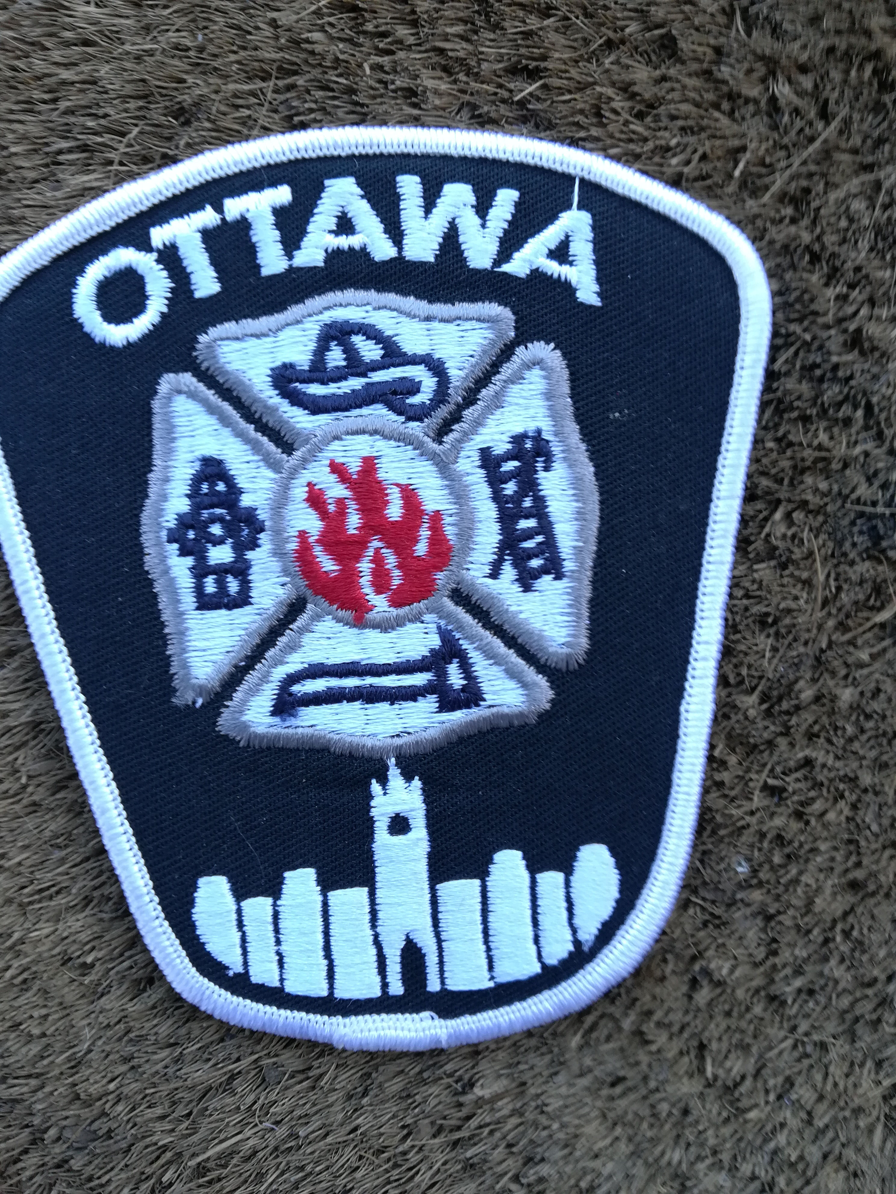 Canadian Ottawa Fire Dept Cloth Badge