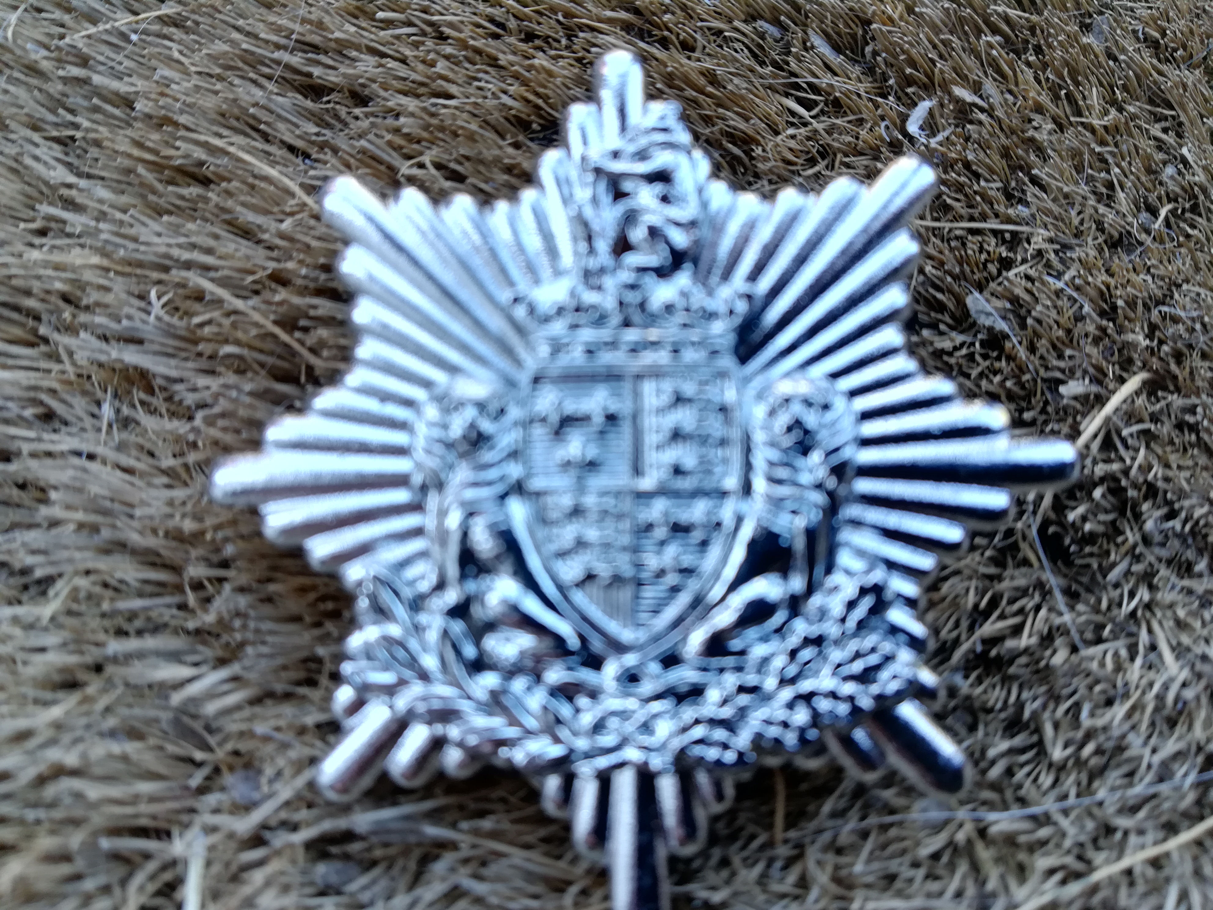 Walsall Fire Brigade 1948 To 1974 Chrome  Cap Badge