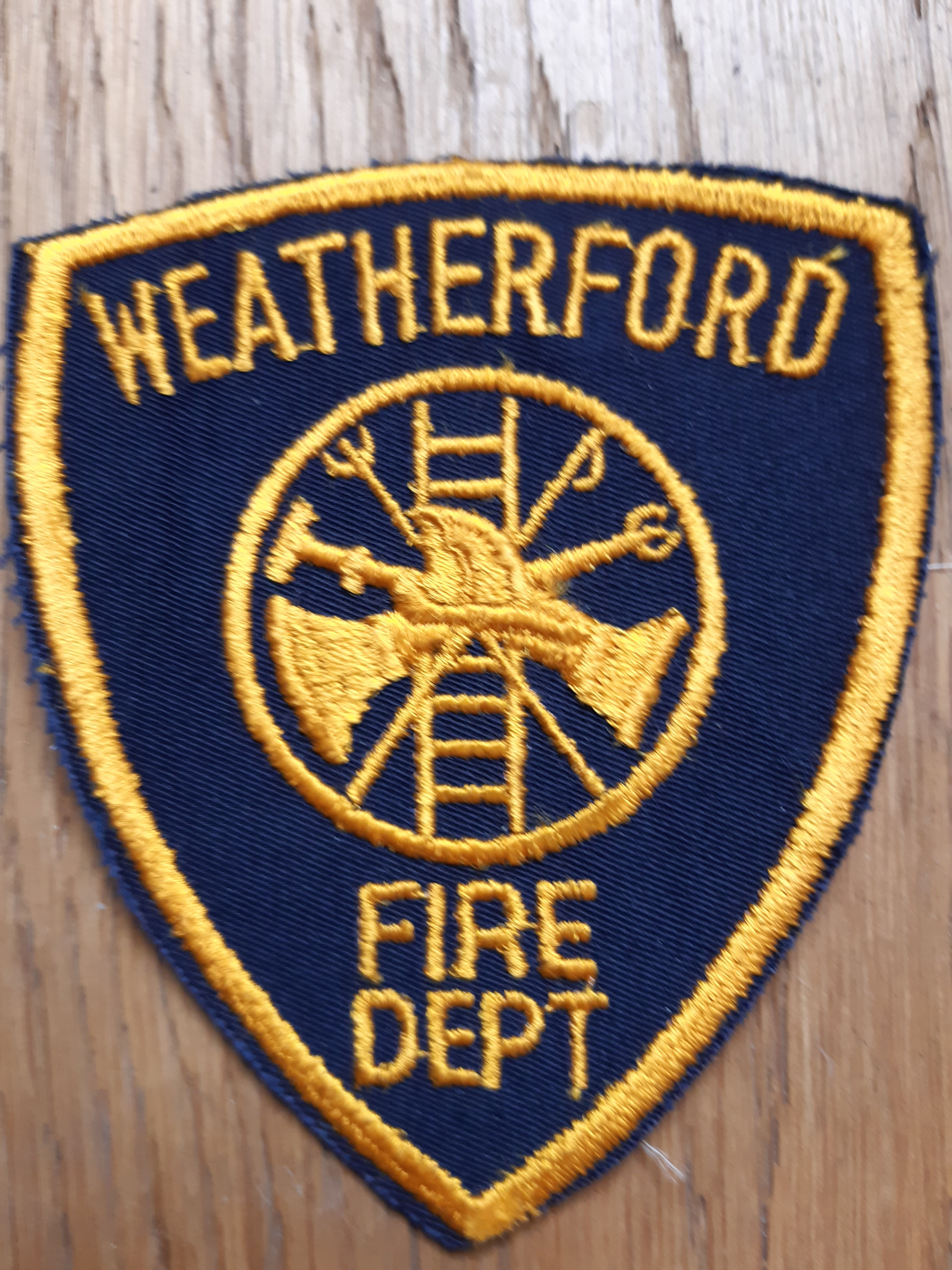 U.S Weatherford Fire Dept, Texas Cloth Badge