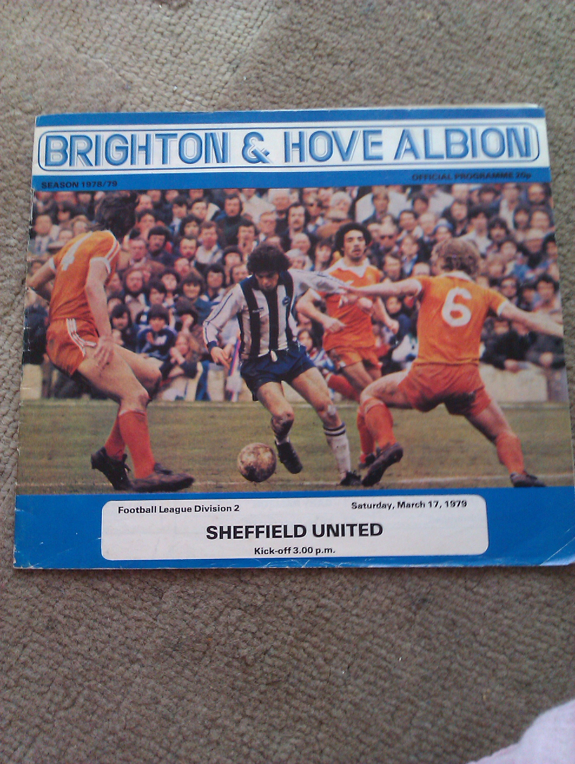 Brighton & Hove Albion V Sheffield United 1979