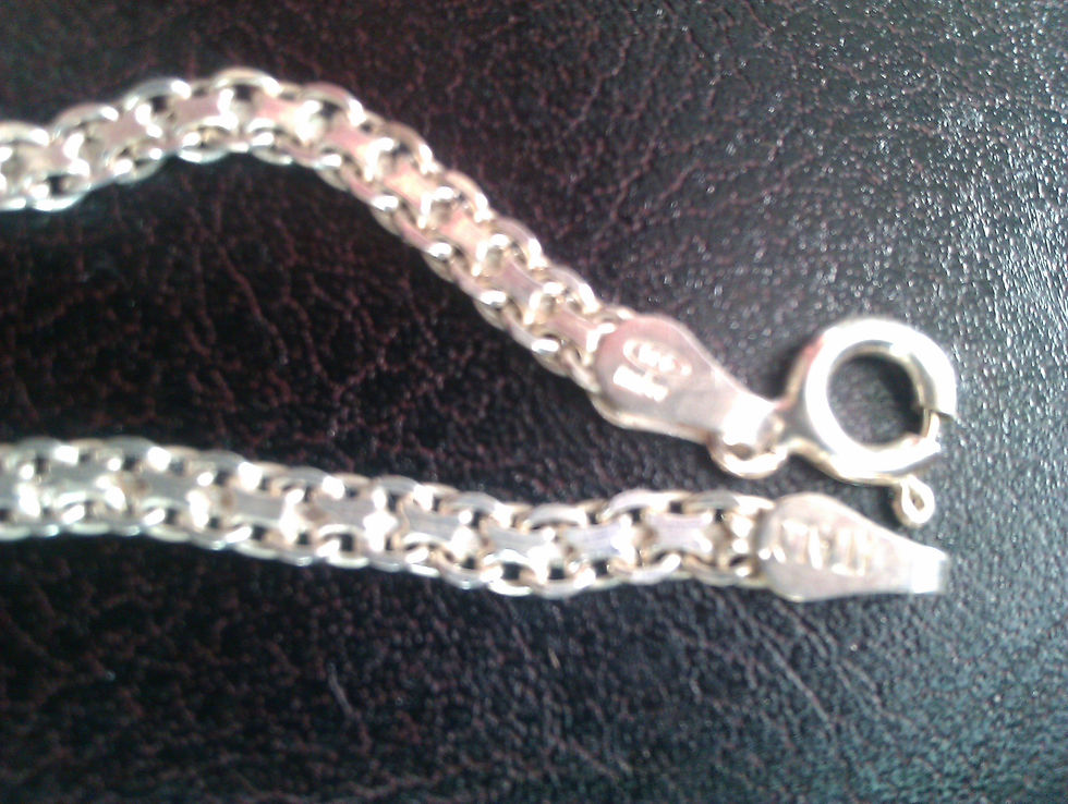 Thumbnail: Silver 925 Curb Chain Barcelet