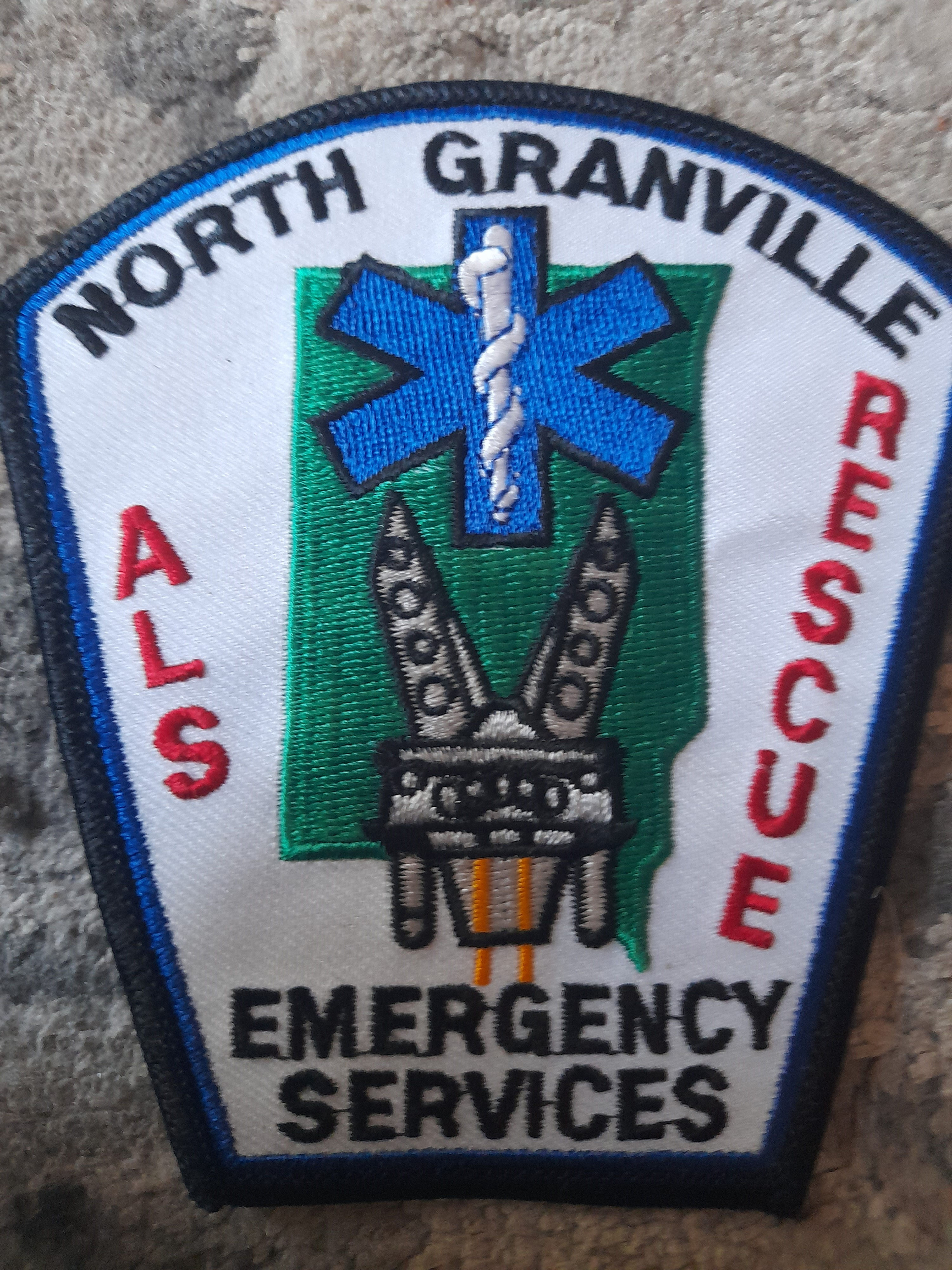 U.S North Granville Fire Department, New York Cloth Badge