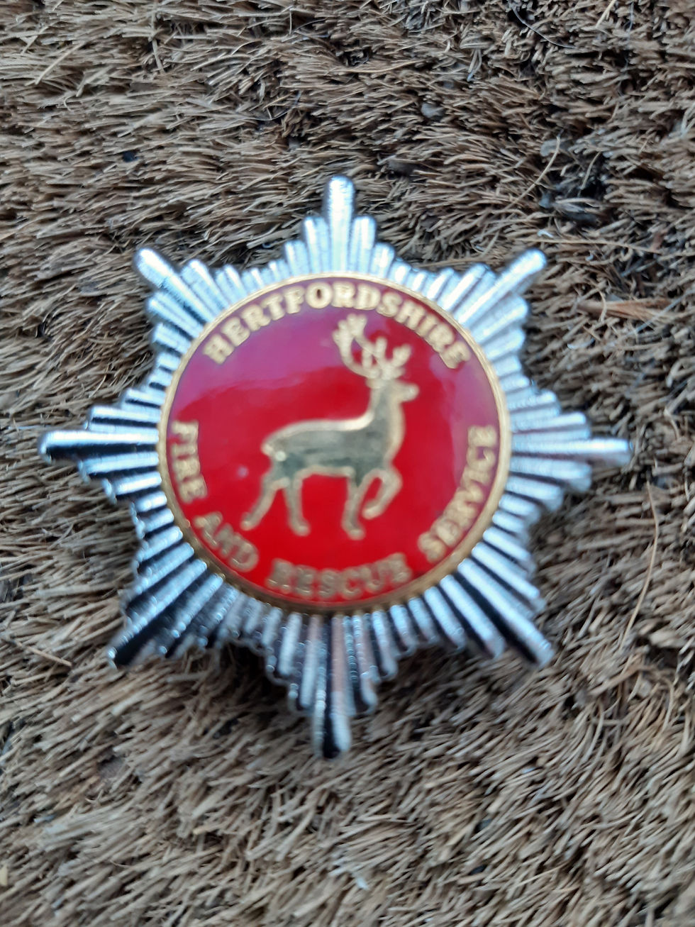 Thumbnail: Hertfordshire Fire & Rescue Service 1985 Cap Badge