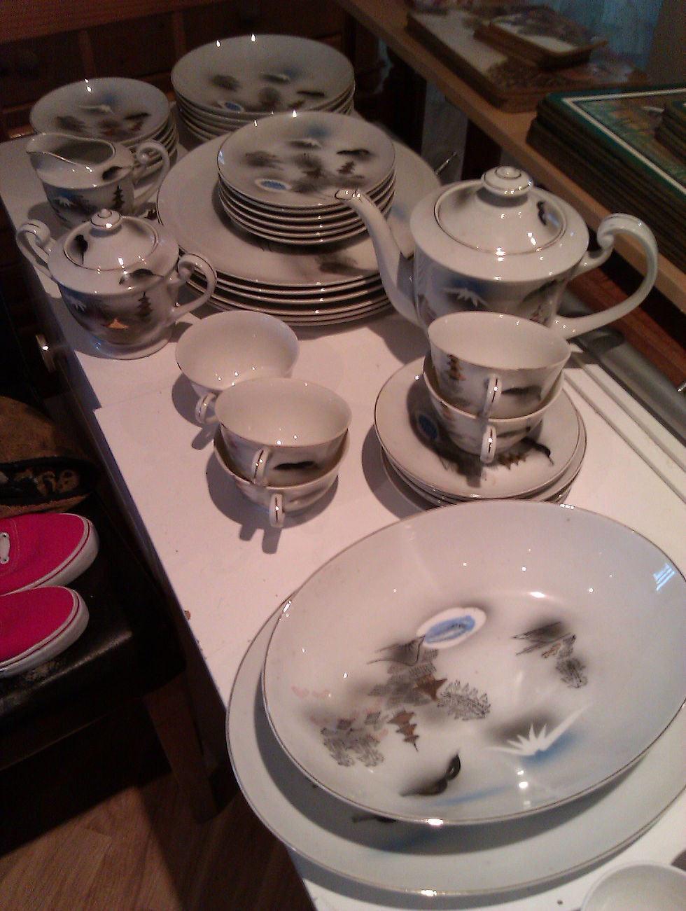 Thumbnail: H.S. Oriental Japanese Tableware Set- 39 Pieces