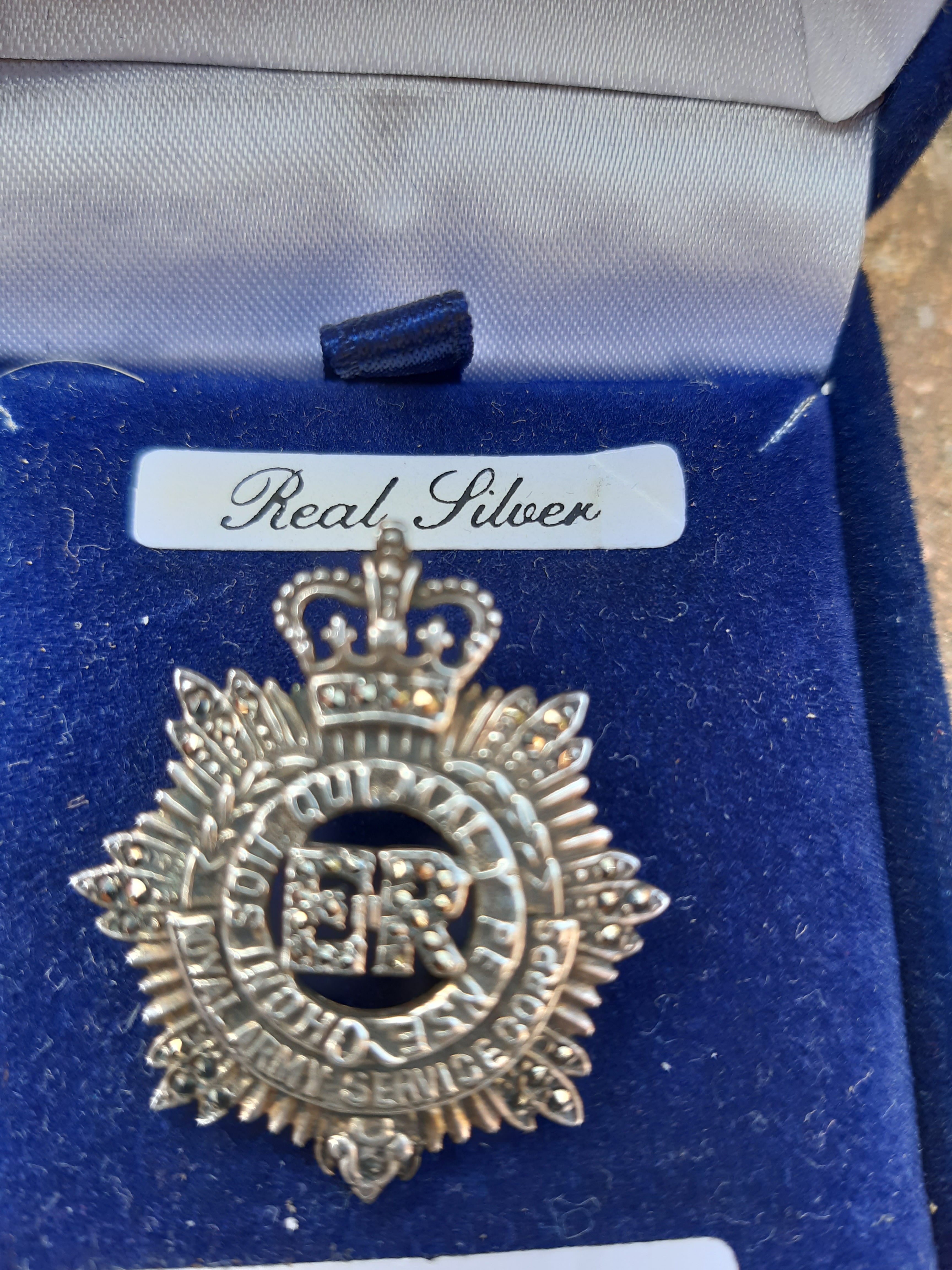 Royal Army Service Corps 1953-60 Silv Marcasite