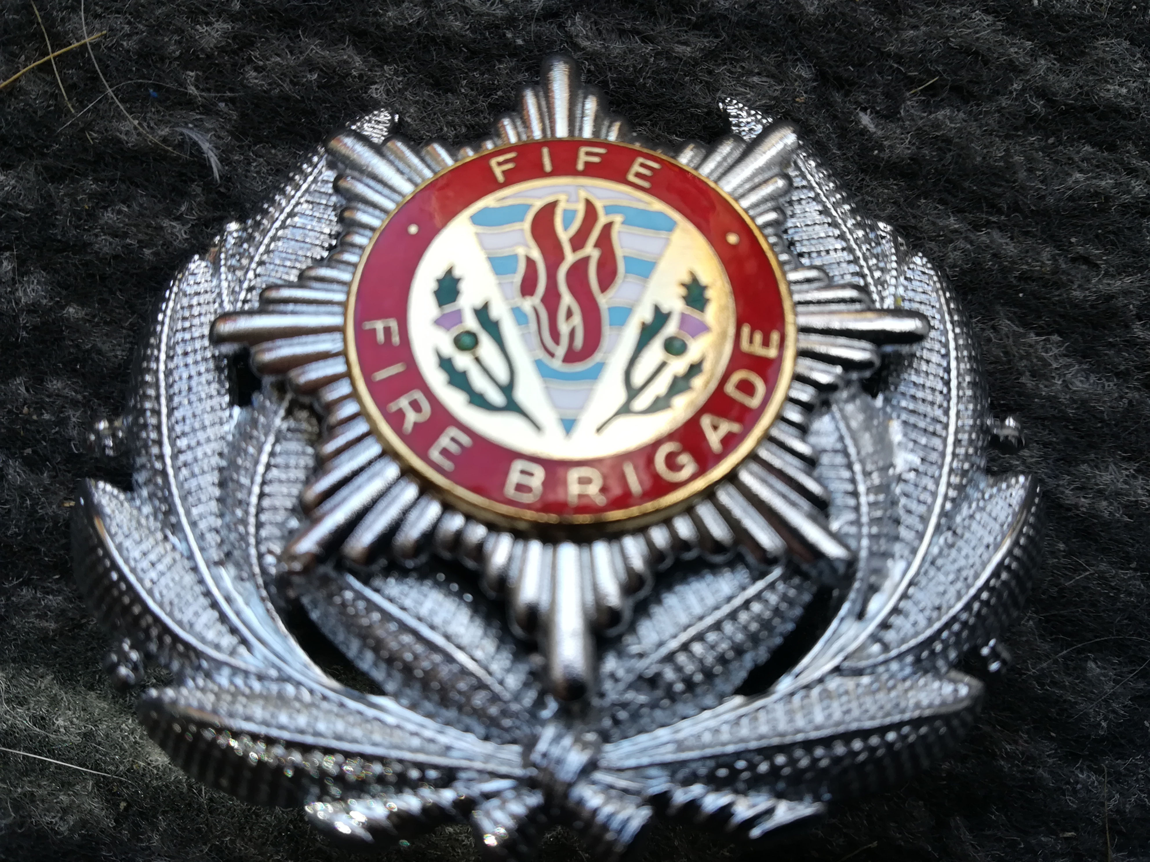 Fife Fire Brigade Officer 1948 To 1985 Cap Badge