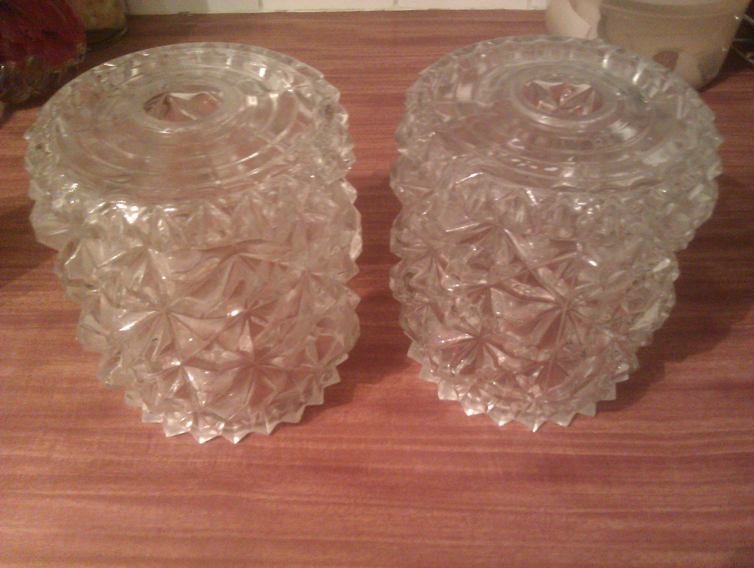 2 x Glass Light Shades