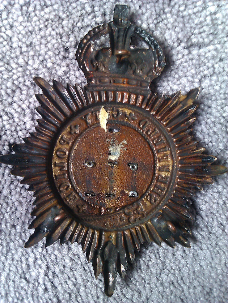 Thumbnail: Sheffield City Police Black K.C Helmet Badge
