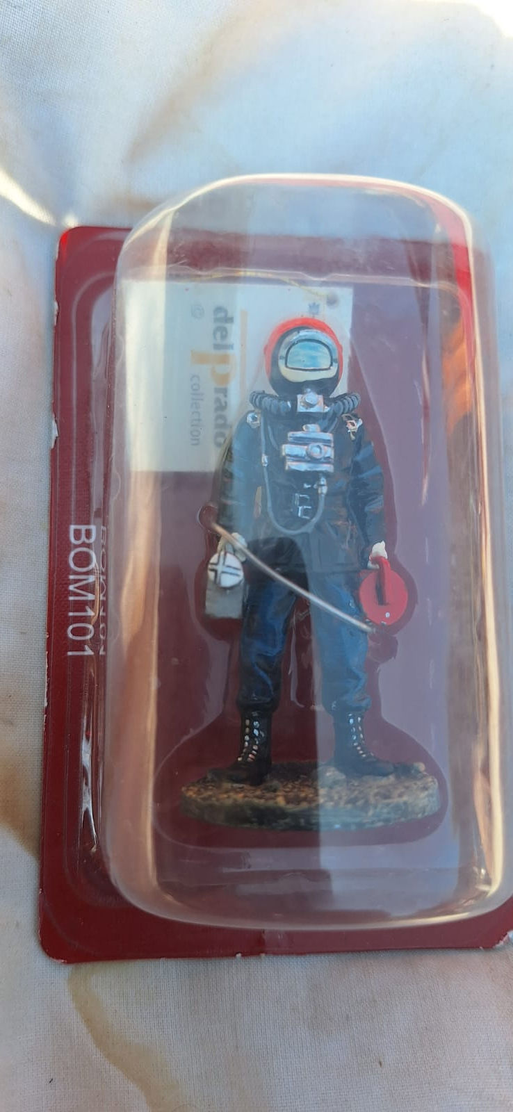 Del Prado Firefighter Figurine BOM101 French Paris F.B G.R.A.P Elite Fm New Boxe