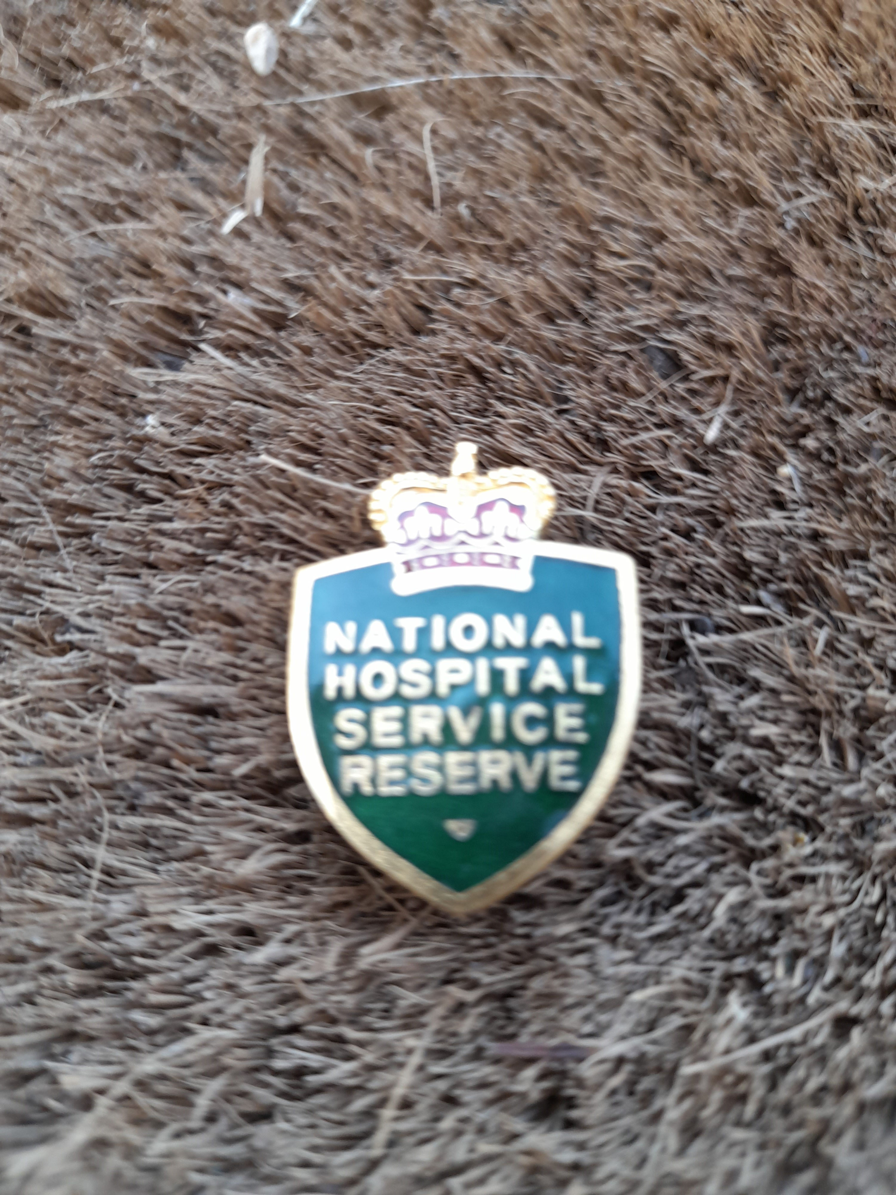 National Hospital Service Reserve 1953 To 1968 Service Badge