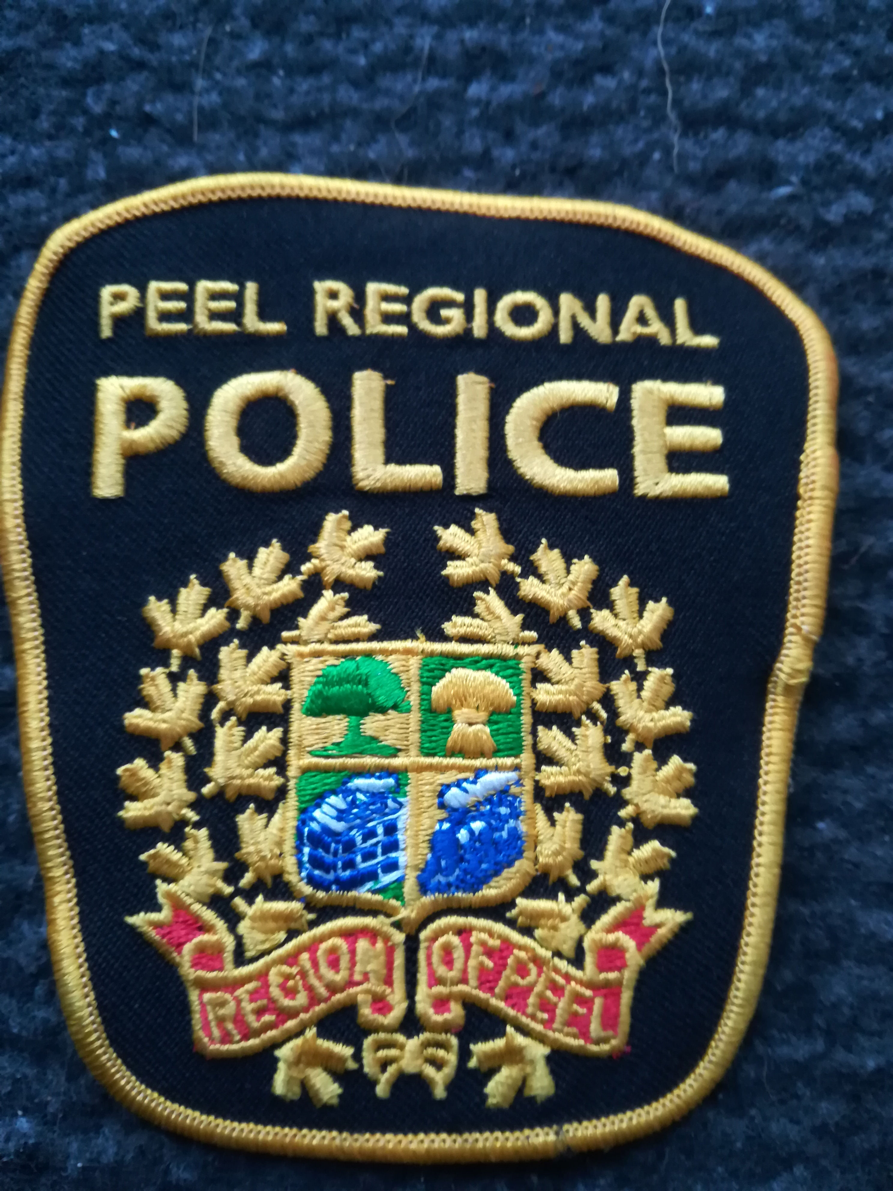 Canadian Peel Police Cloth Badge