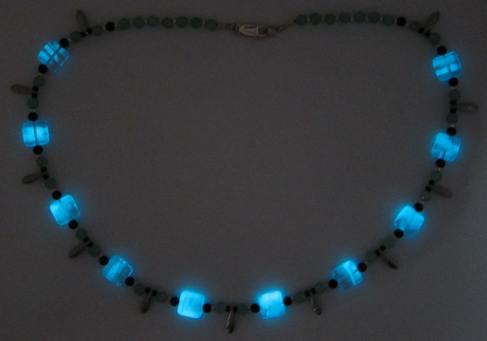 Thumbnail: Green Aventurine Glow-In-The-Dark Choker