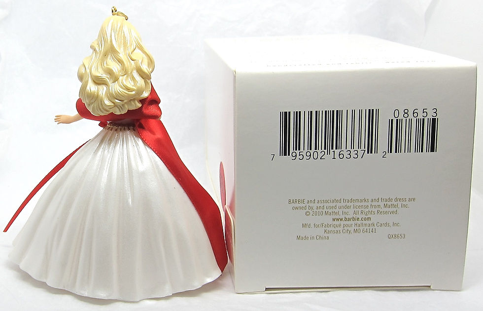 Thumbnail: Hallmark Keepsake Ornament - 2010 "Celebration Barbie"