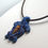 Thumbnail: Blue Turtle Pendant with Tigers Eye, right angle