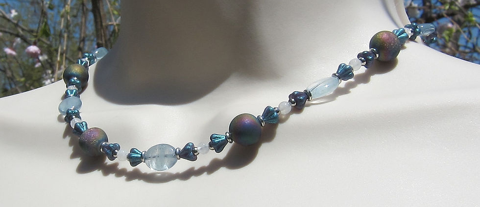 Thumbnail: Glow-in-the-Dark Moonstone "Candy" Necklace
