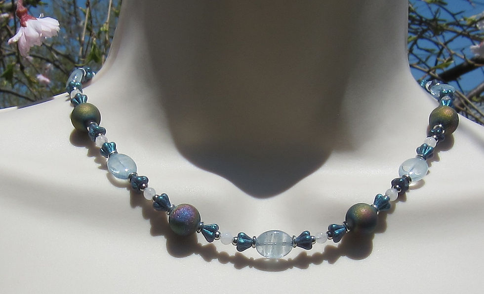 Thumbnail: Glow-in-the-Dark Moonstone "Candy" Necklace