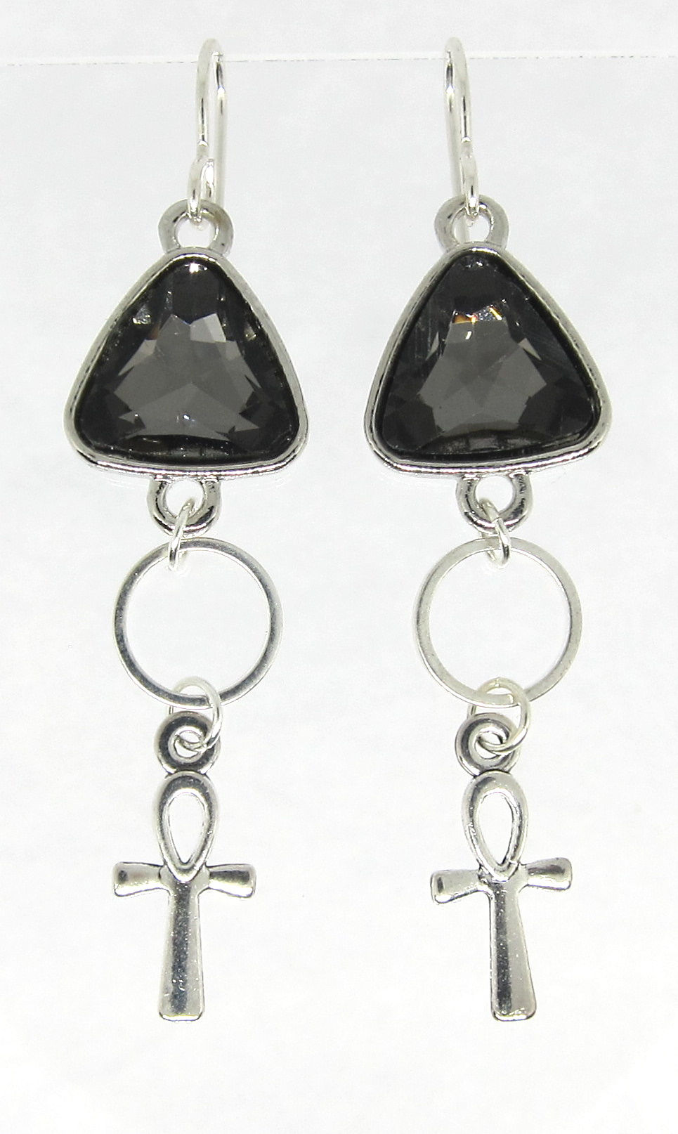 Thumbnail: Earrings - Ankh Gem Dangles
