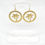 Thumbnail: Earrings - Gold Palm Trees - Circles