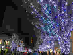 Iluminação de fim de Ano em Roppongi em Tóquio