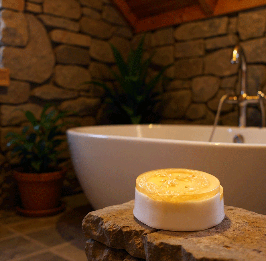 Foot loofah soap