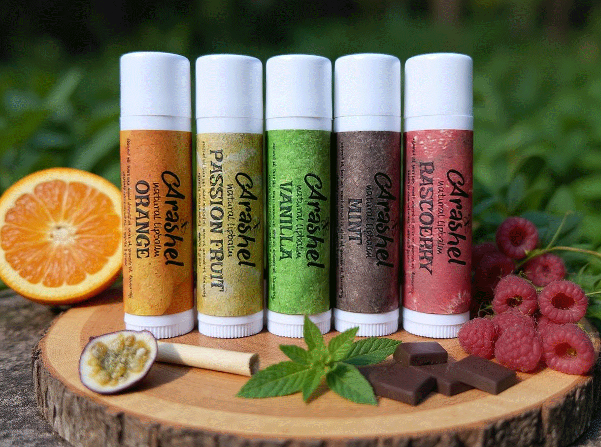 Natural hand poured lip balms