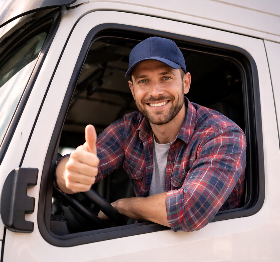 HAPPY TRUCK DRIVER