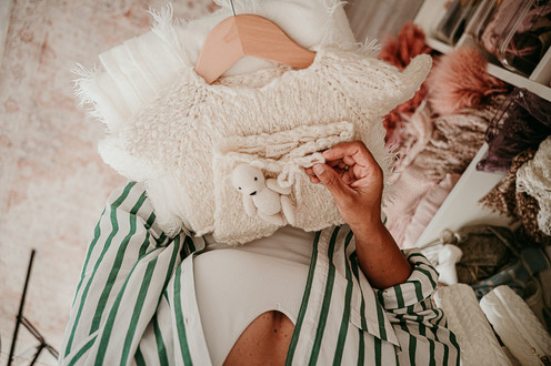 Cockeysville newborn photographer studio with delicate crowns and heirloom-quality newborn props