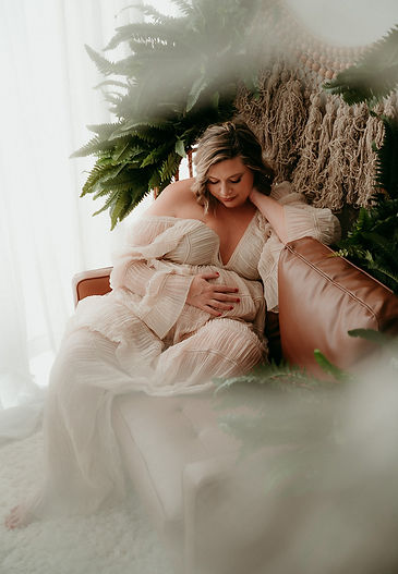 In-studio maternity photos in Baltimore Maryland