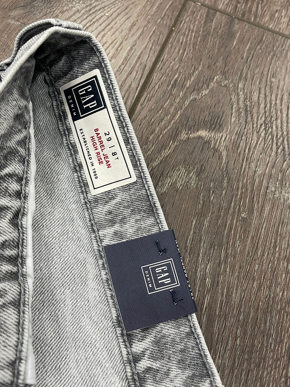 Thumbnail: Sz 8 Gap Barrel Jeans NWT