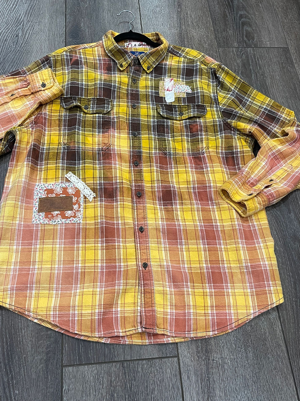 Thumbnail: Boho Peace Ombré Flannel (2XL)