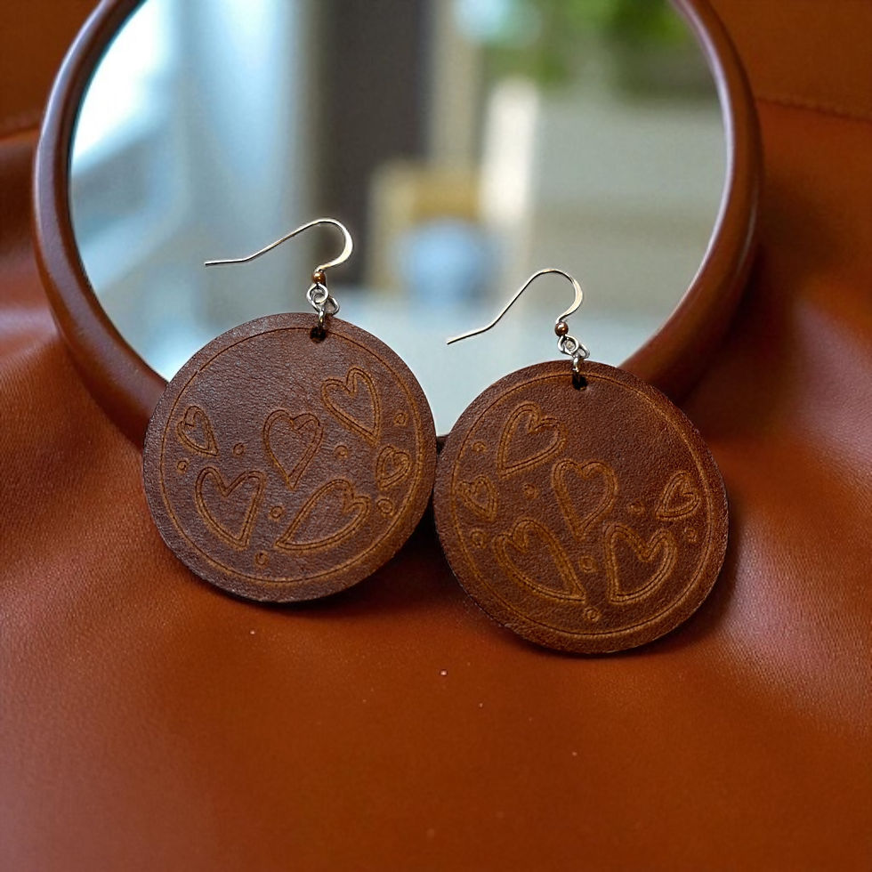 Etched Heart Circles