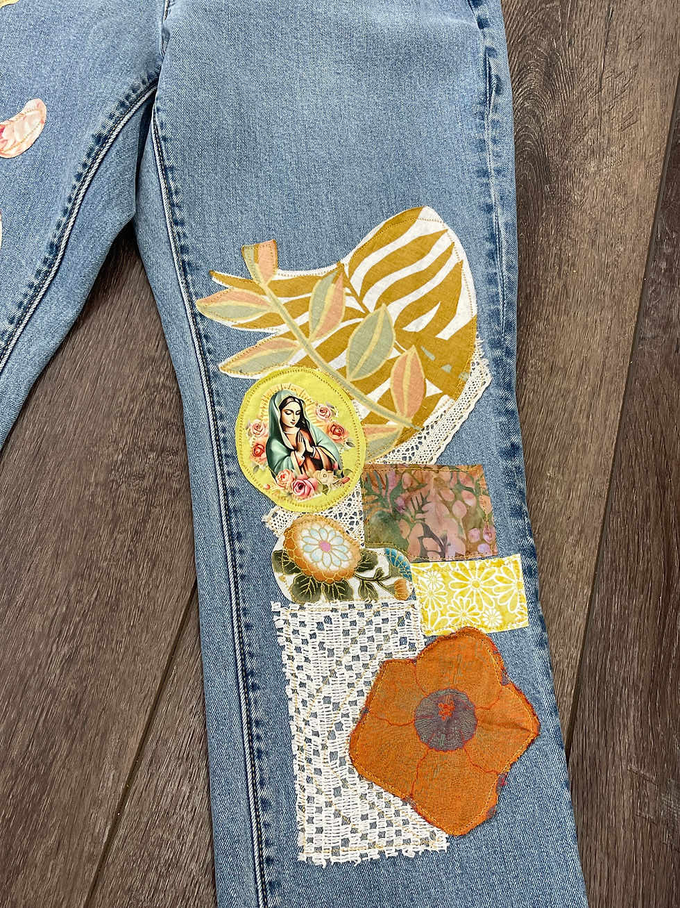 Thumbnail: Upcycled Boho Lands End Sz 12