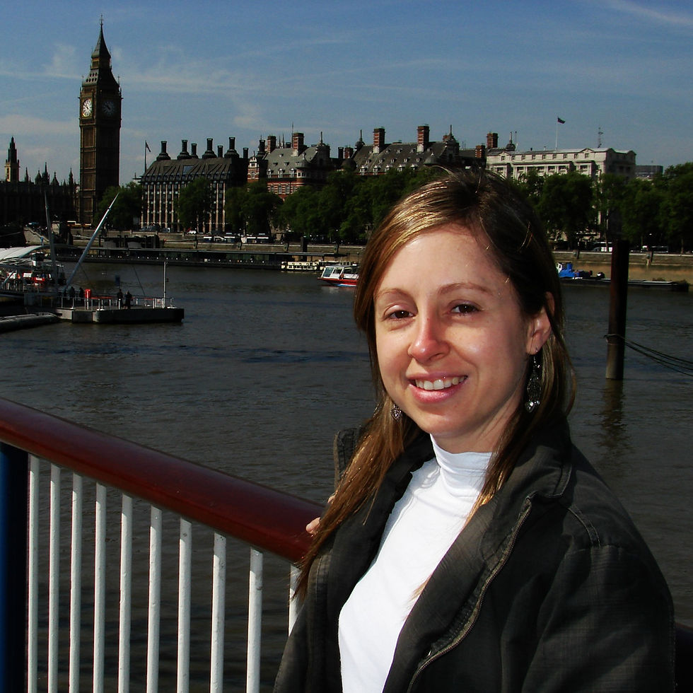 Ana em viagem em Londres