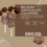 Belgian Milk Chocolate Lollipops 50 Pack 25g