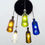 Thumbnail: BOTTLE LIGHT FIXTURE - Colourful Chandelier Made from Wine and Vodka