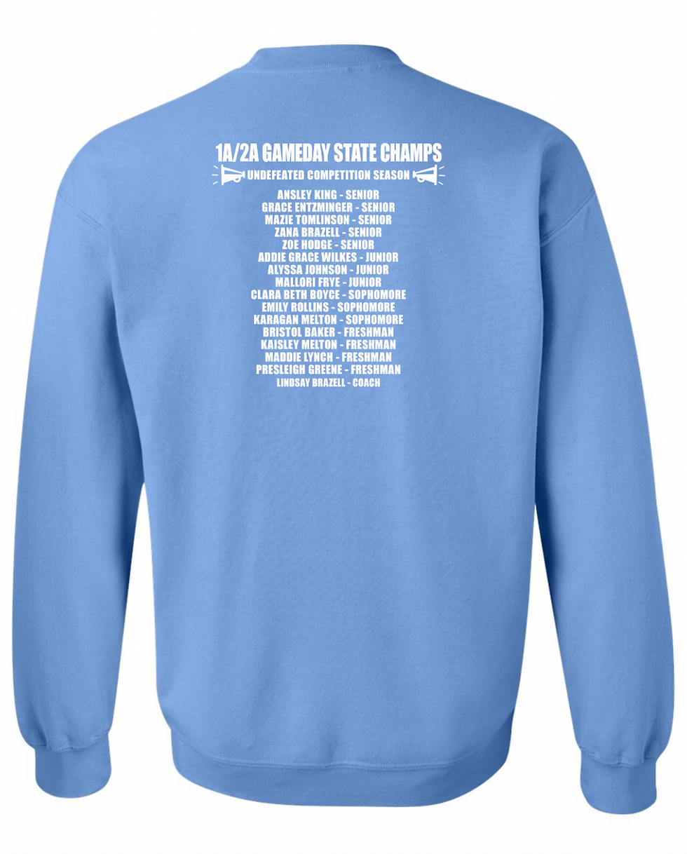 Thumbnail: Cheer State Champs Crewneck WITH ROSTER ON BACK