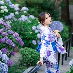 浴衣造型，鎌倉紫陽花季