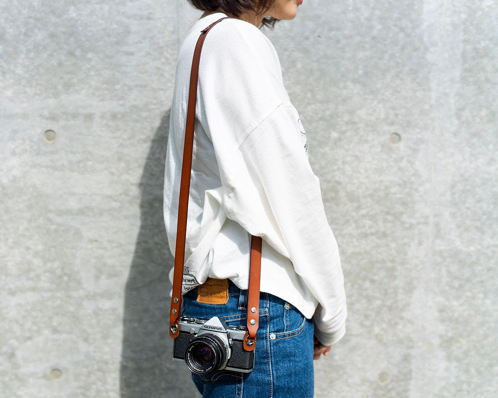 Thumbnail: URAL | CAMERA STRAP | BURNT UMBER (Italian leather)