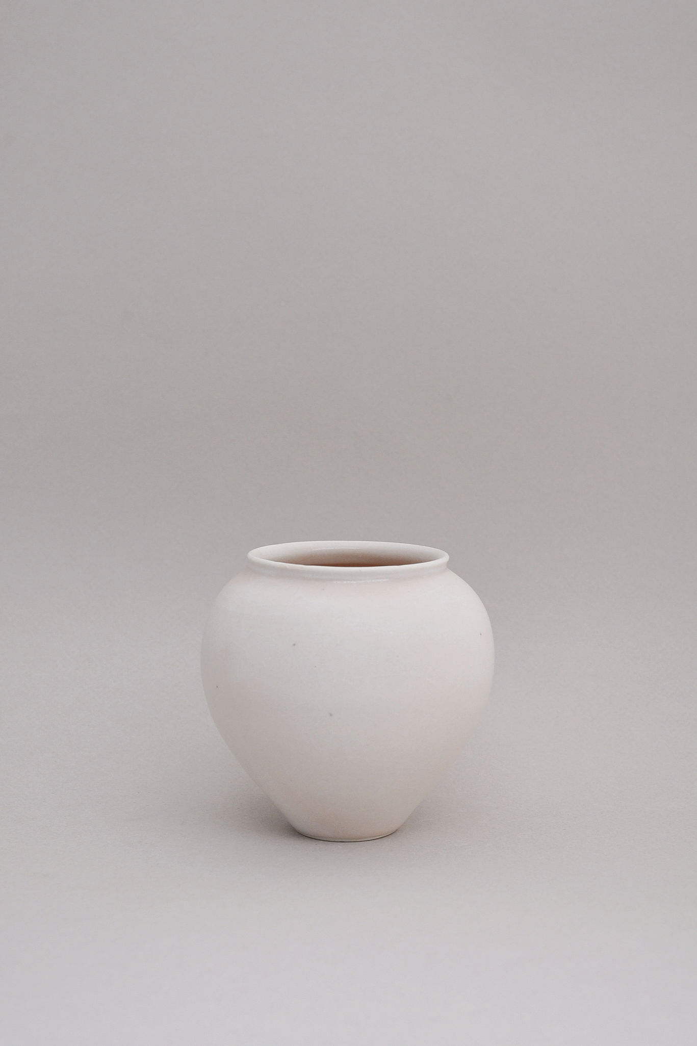 Small Wide Mouth Gourd Bud Vase - Blush Crackle