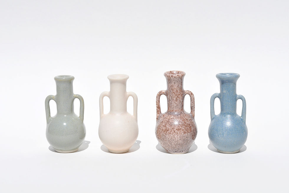 Thumbnail: Miniature Doorknob Vase with Handles - Assorted