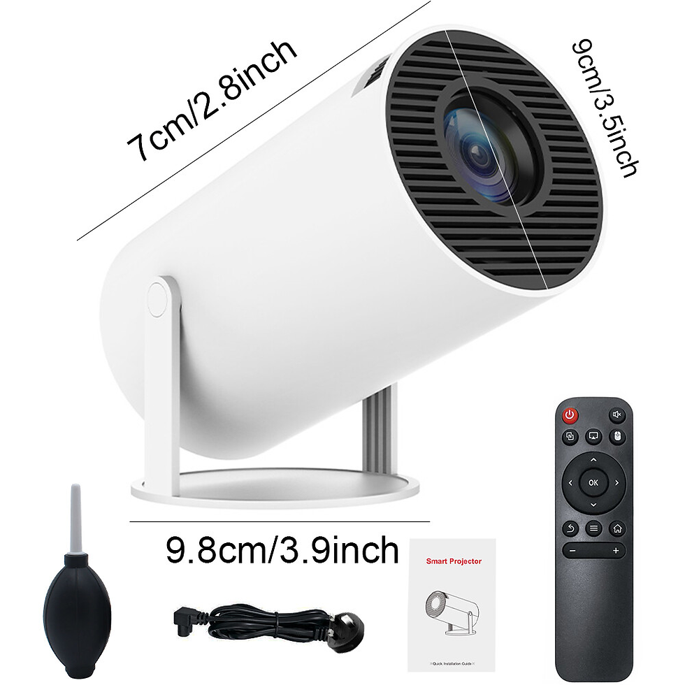 Thumbnail: 4K Ultra HD 5G WiFi Smart LED Projector, Wireless Bluetooth Android Video Projec