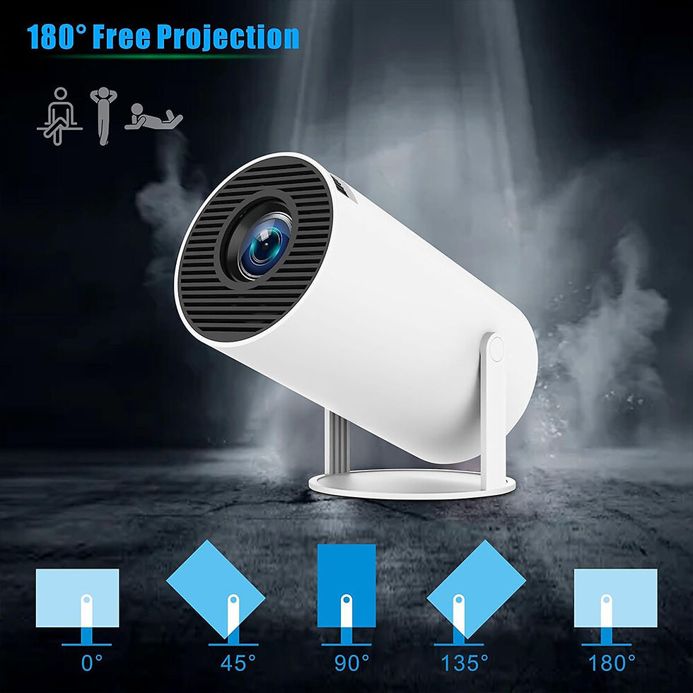 Thumbnail: 4K Ultra HD 5G WiFi Smart LED Projector, Wireless Bluetooth Android Video Projec
