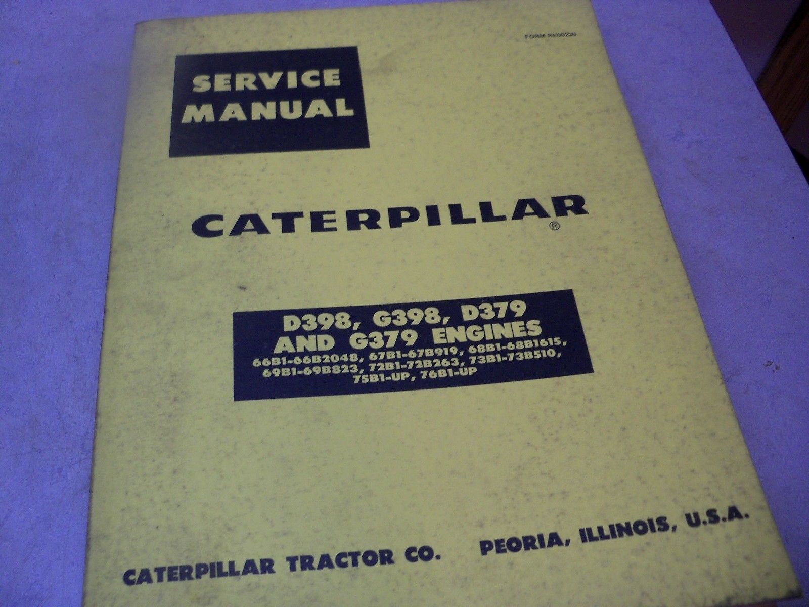 CAT CATERPILLAR SERVICE MANUAL D398-G398-D379 & G379 ENGINESER.jpg