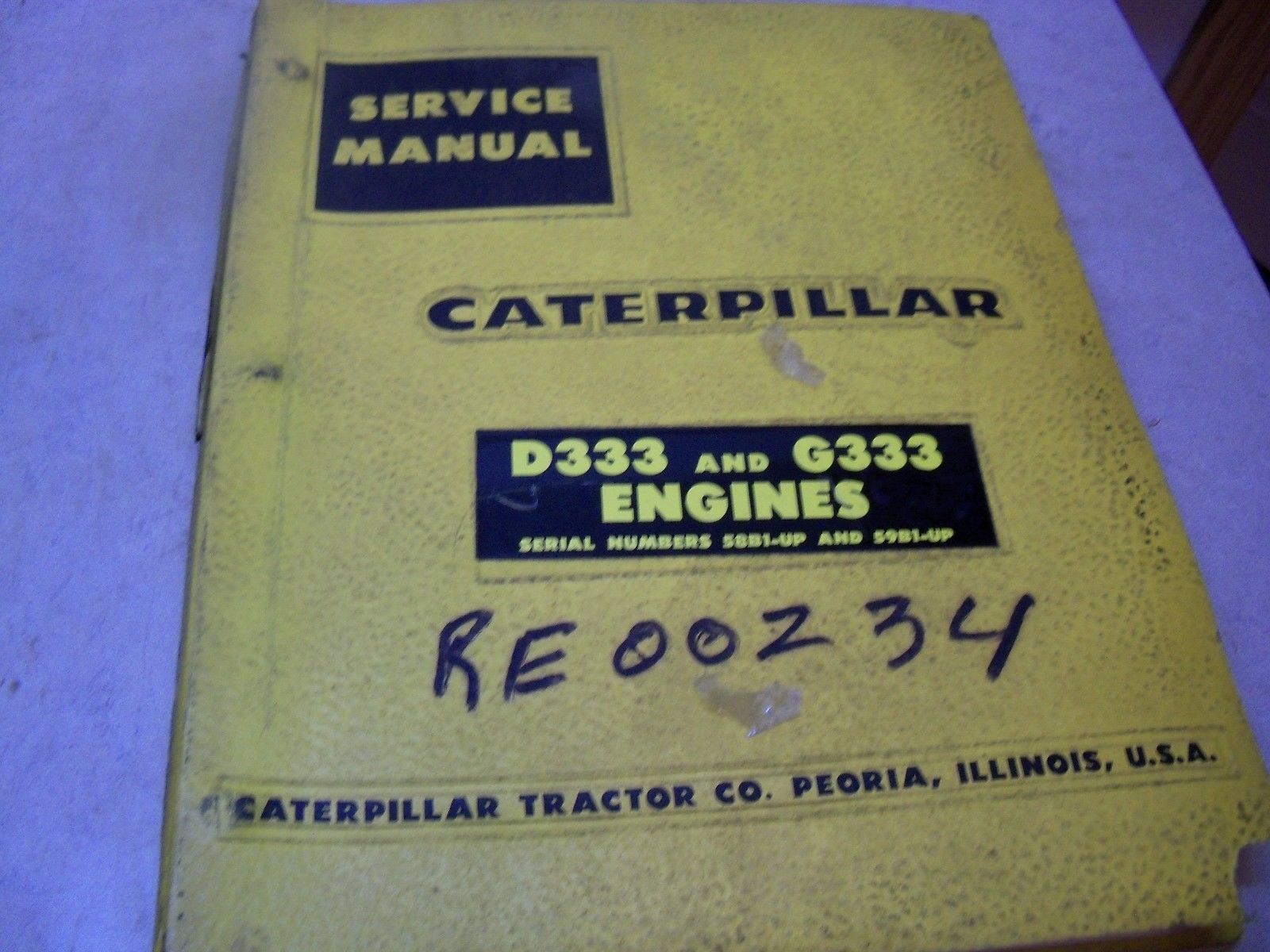 CAT CATERPILLAR SERVICE MANUAL D333 AND G333 ENGINES SERIAL NUMBER  58B1-UP.jpg