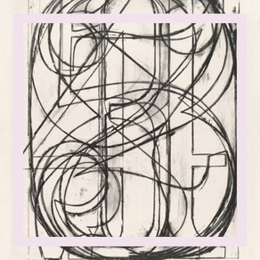 Jasper John's iconic "0 through 9" ink painting of layered numbers.