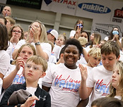 Valley City kids student section 