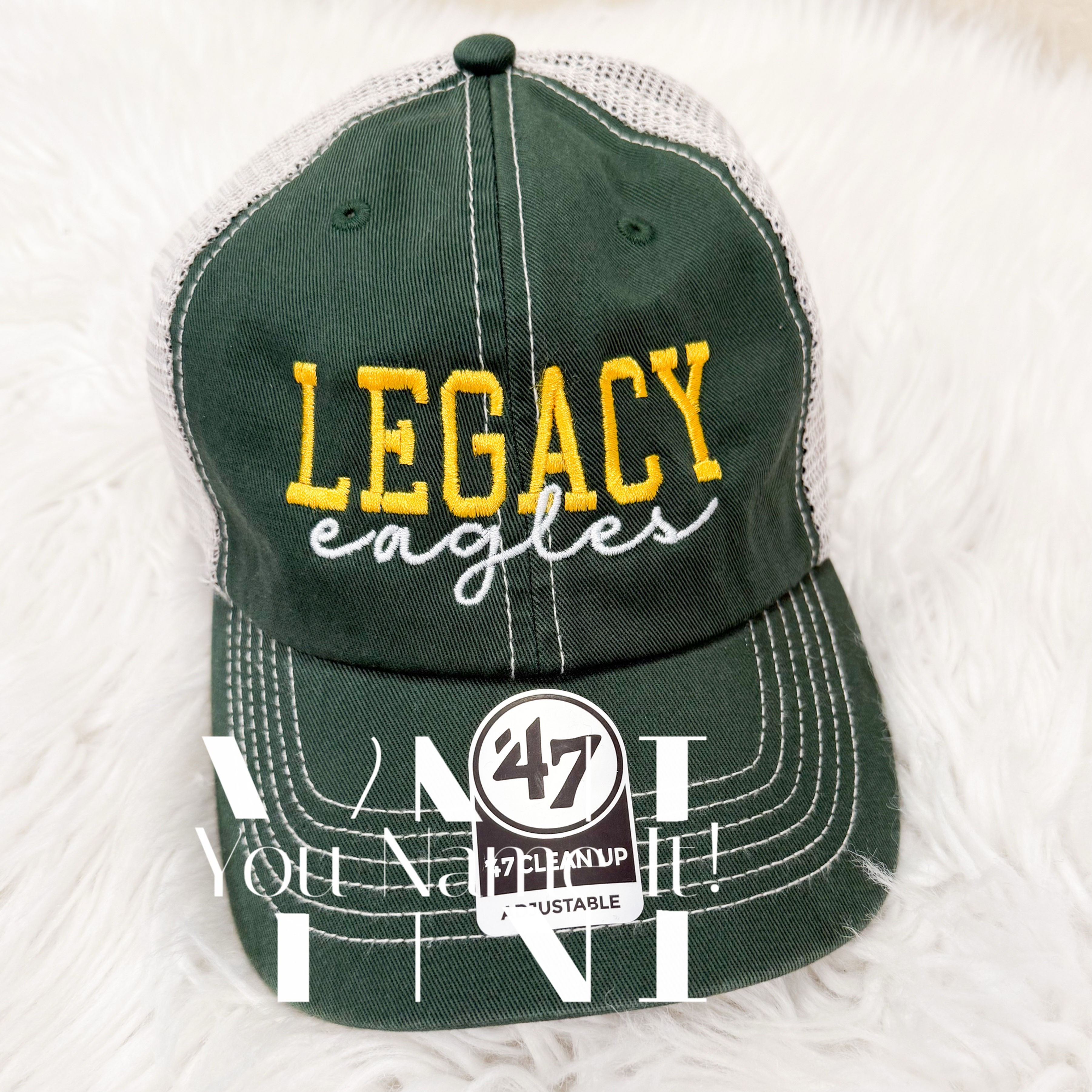 School Name Mascot Hat