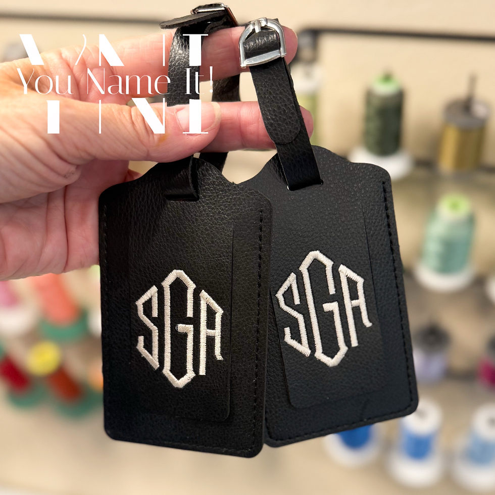 Thumbnail: Leather Luggage Tag Set of 2