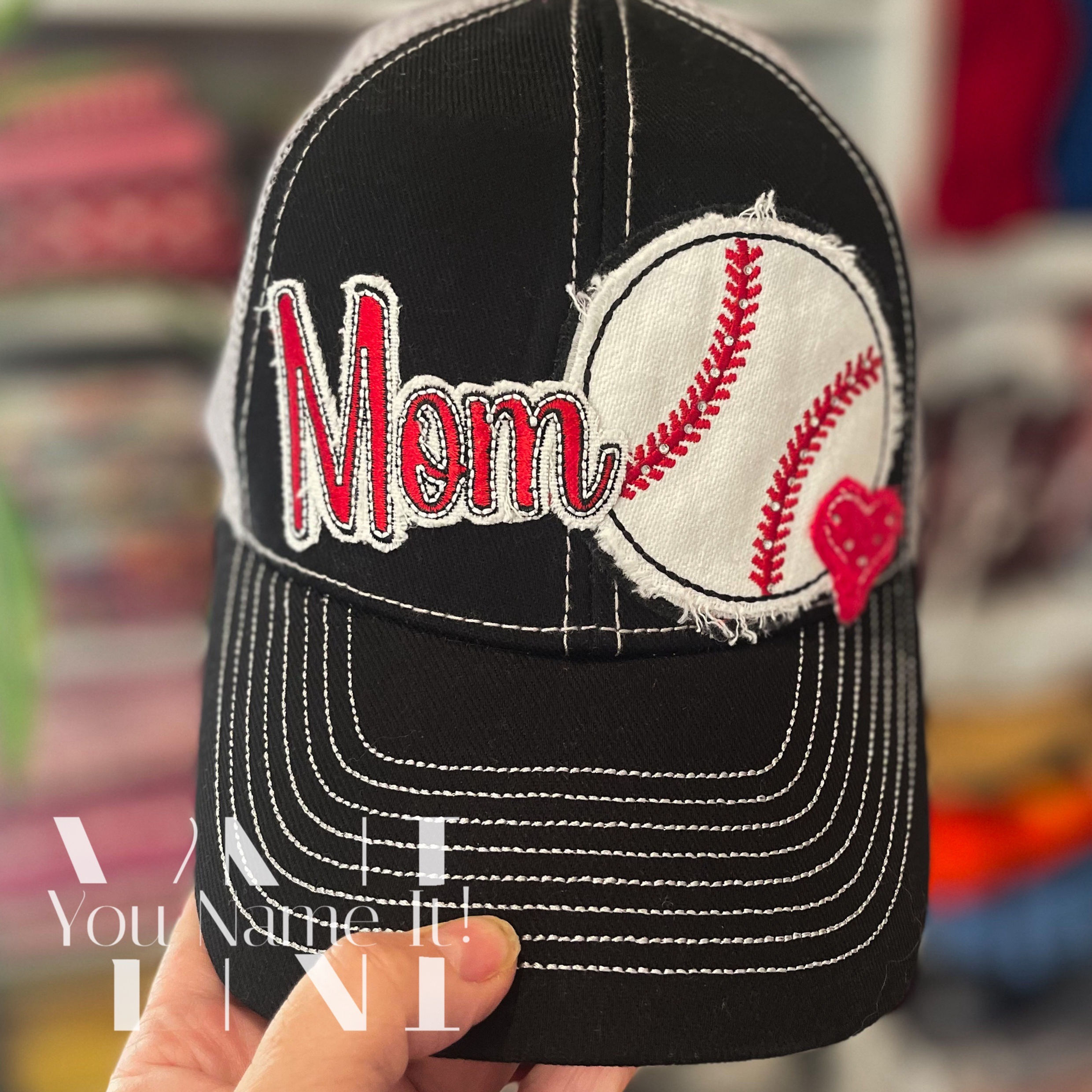 Baseball with Heart Hat