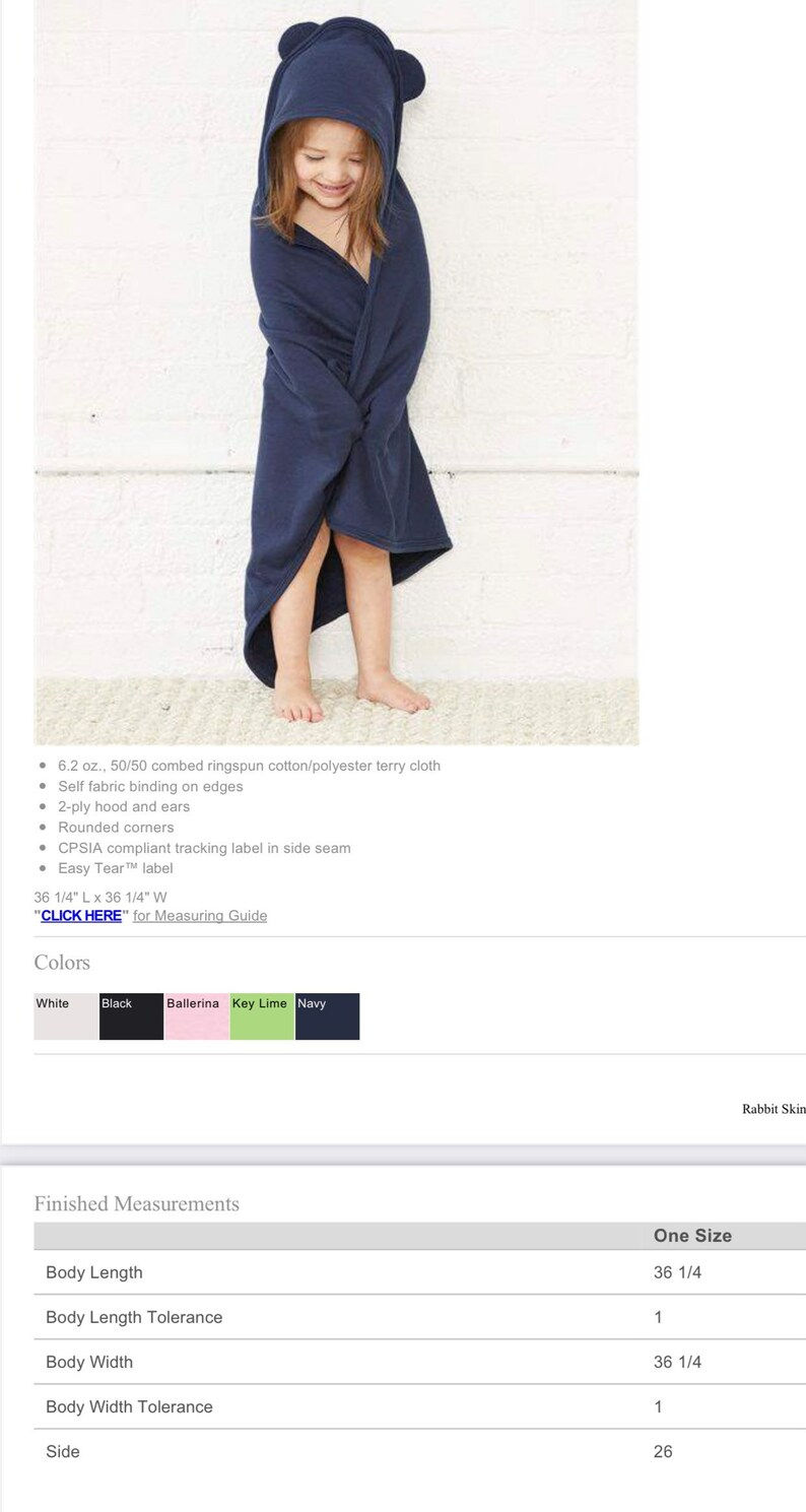 Thumbnail: Hooded Bath Towel